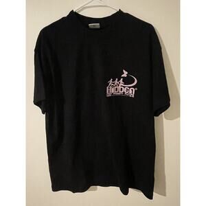 HIDDEN NY FLOWER HEAD TEE BLACK SIZE LARGE BRAND NEW